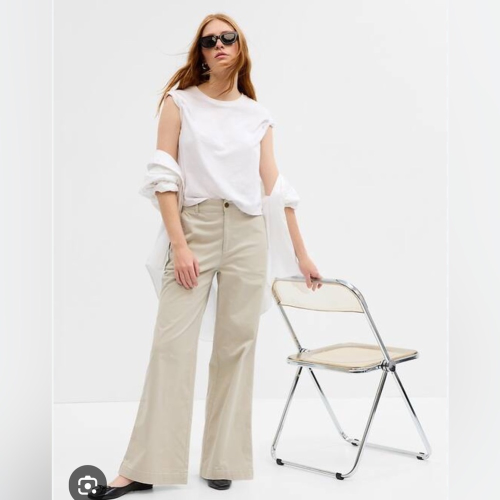 Gap Factory wide leg girlfriend pants size 0